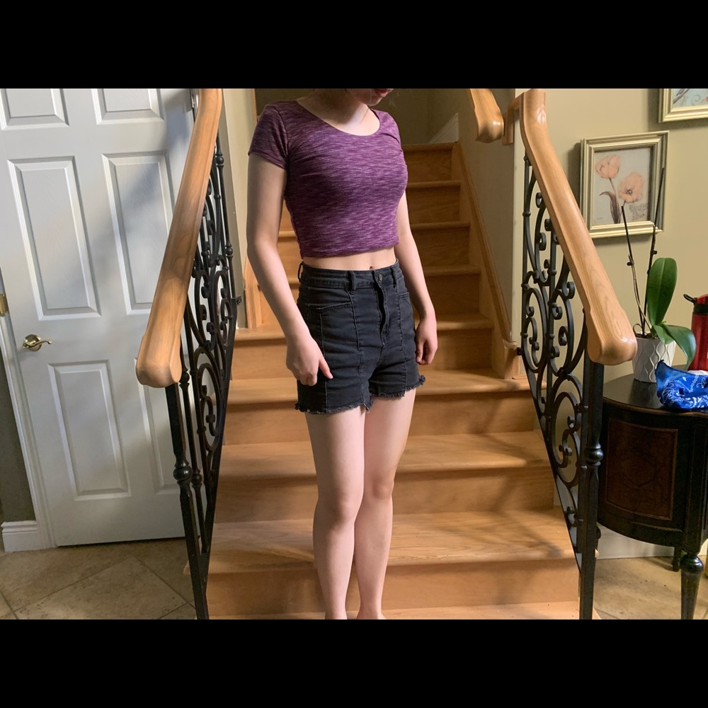Garage Cute Purple Crop Top